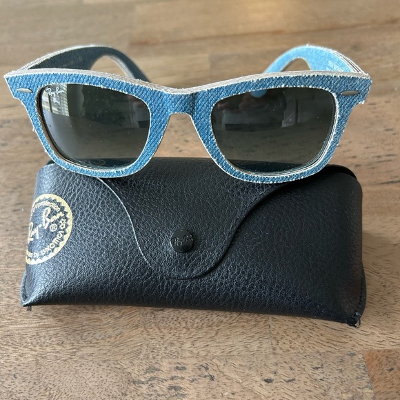 Ray-Ban Accessories - RARE Ray-Ban Wayfairer Blue Denim Sunglasses